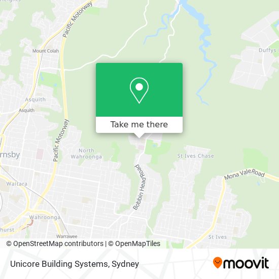 Unicore Building Systems map