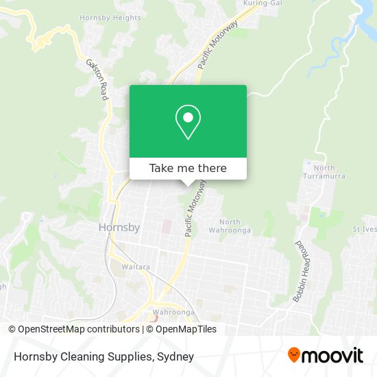 Hornsby Cleaning Supplies map