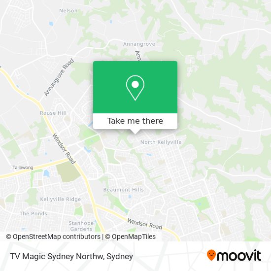 TV Magic Sydney Northw map