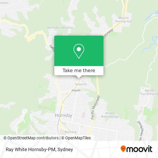 Mapa Ray White Hornsby-PM