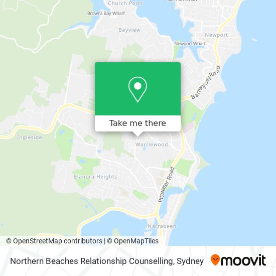 Northern Beaches Relationship Counselling map