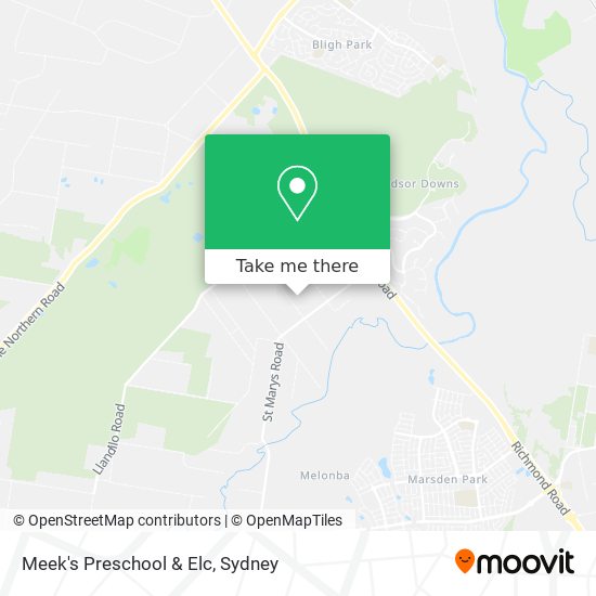 Meek's Preschool & Elc map