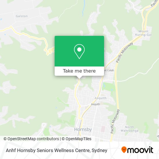 Mapa Anhf Hornsby Seniors Wellness Centre