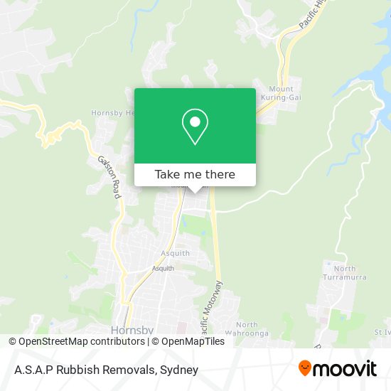 A.S.A.P Rubbish Removals map