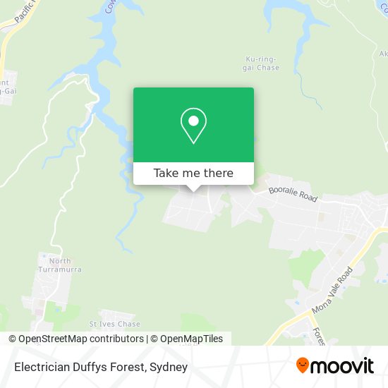 Electrician Duffys Forest map