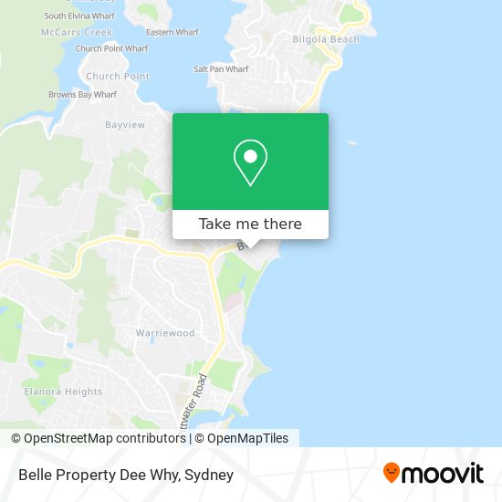 Belle Property Dee Why map
