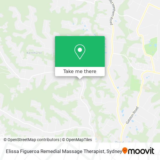 Elissa Figueroa Remedial Massage Therapist map