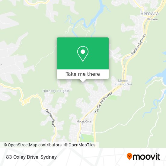 Mapa 83 Oxley Drive