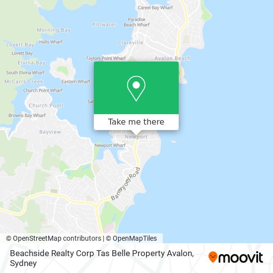 Beachside Realty Corp Tas Belle Property Avalon map