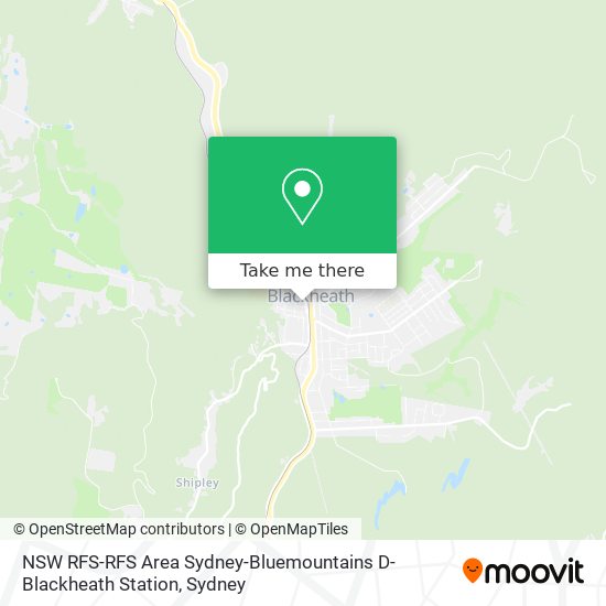 NSW RFS-RFS Area Sydney-Bluemountains D-Blackheath Station map