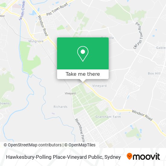 Hawkesbury-Polling Place-Vineyard Public map