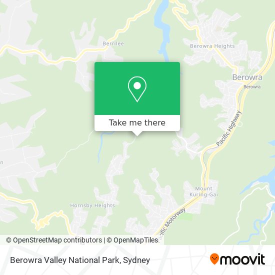 Berowra Valley National Park map