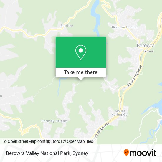 Mapa Berowra Valley National Park