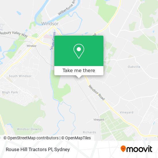 Rouse Hill Tractors Pl map