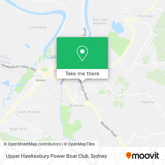 Mapa Upper Hawkesbury Power Boat Club