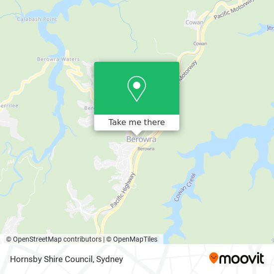 Mapa Hornsby Shire Council