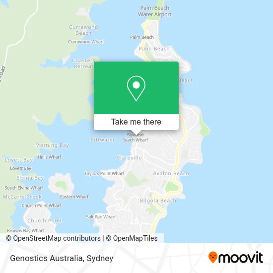 Mapa Genostics Australia