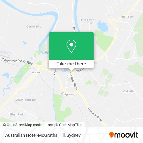 Mapa Australian Hotel-McGraths Hill