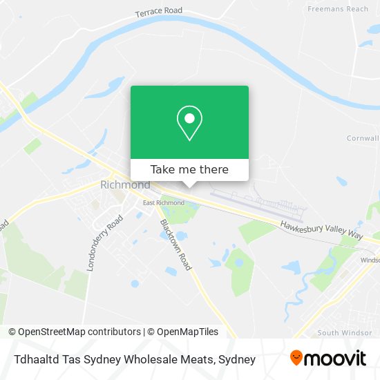 Tdhaaltd Tas Sydney Wholesale Meats map