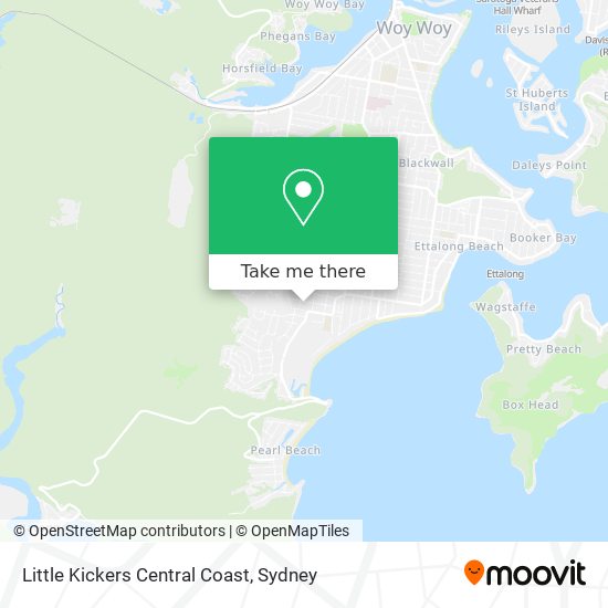 Mapa Little Kickers Central Coast