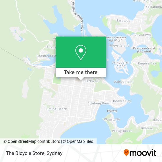 The Bicycle Store map