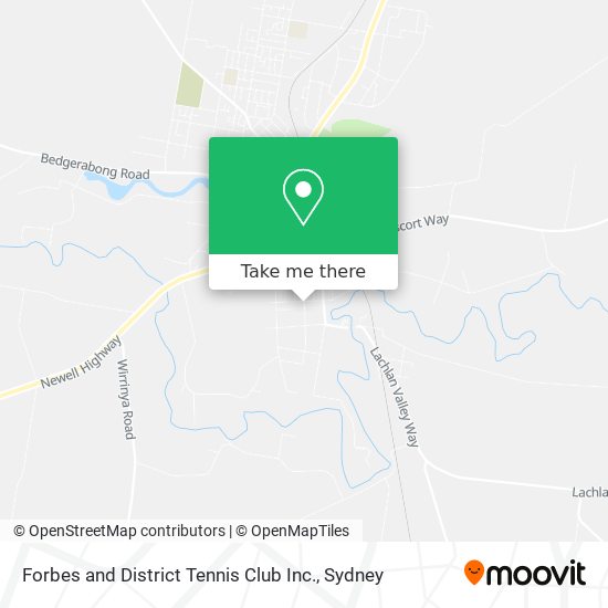 Forbes and District Tennis Club Inc. map