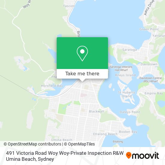 491 Victoria Road Woy Woy-Private Inspection R&W Umina Beach map