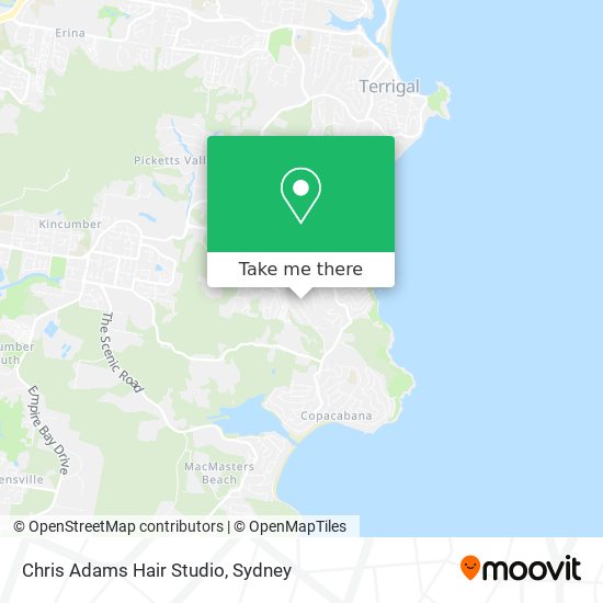 Chris Adams Hair Studio map