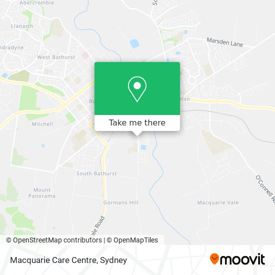 Mapa Macquarie Care Centre