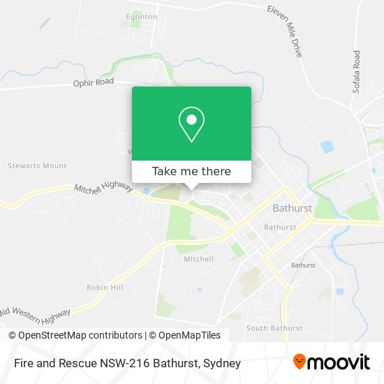 Fire and Rescue NSW-216 Bathurst map