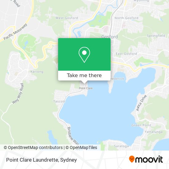 Mapa Point Clare Laundrette