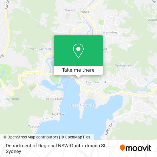 Department of Regional NSW-Gosfordmann St map