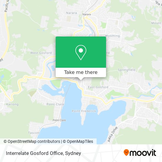 Mapa Interrelate Gosford Office