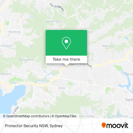 Mapa Protector Security NSW
