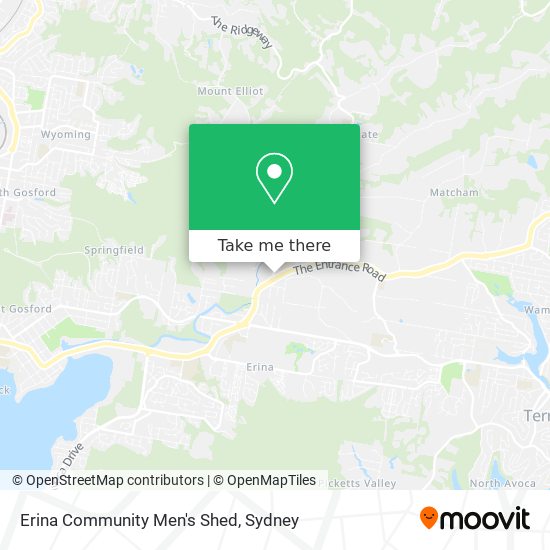 Erina Community Men's Shed map