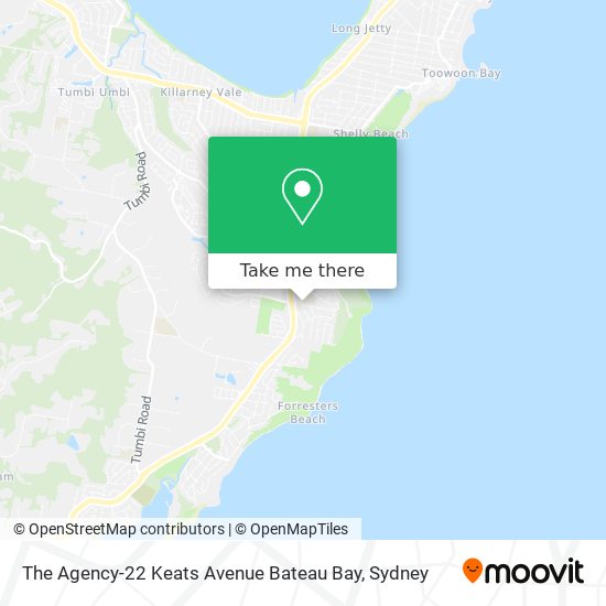 Mapa The Agency-22 Keats Avenue Bateau Bay