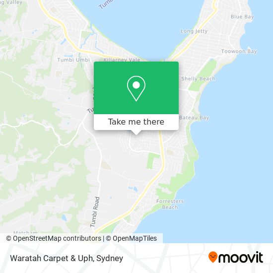 Waratah Carpet & Uph map