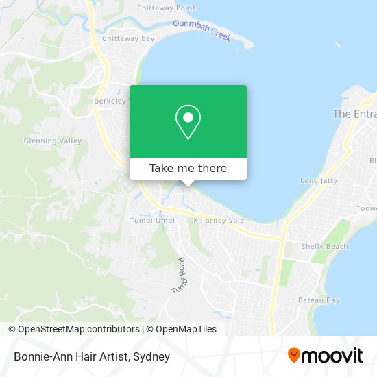 Bonnie-Ann Hair Artist map