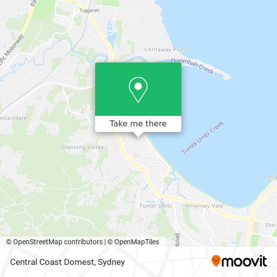 Mapa Central Coast Domest