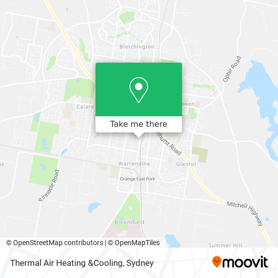 Thermal Air Heating &Cooling map