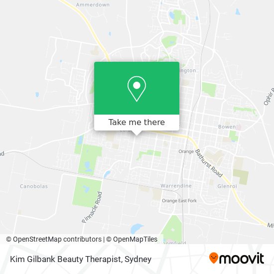 Kim Gilbank Beauty Therapist map