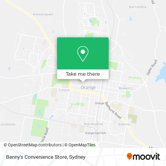 Mapa Benny's Convenience Store