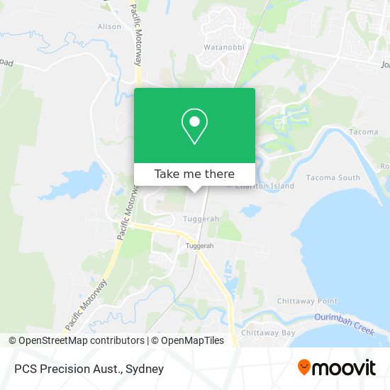 PCS Precision Aust. map