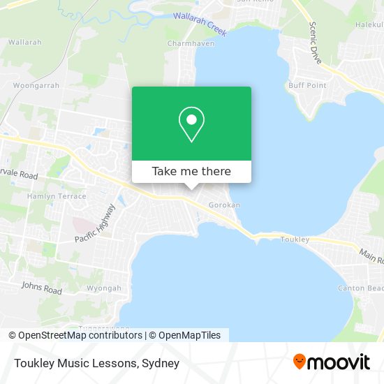 Toukley Music Lessons map