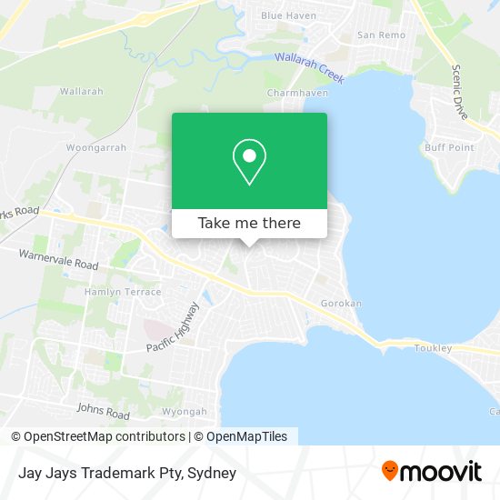 Jay Jays Trademark Pty map