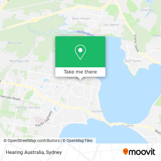 Hearing Australia map