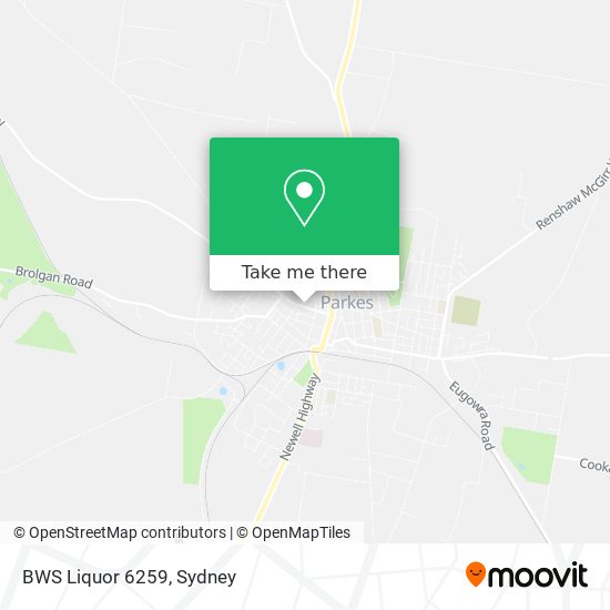 BWS Liquor 6259 map