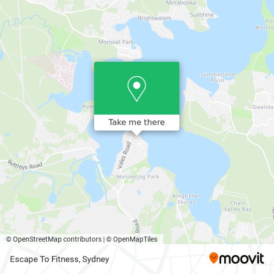 Escape To Fitness map