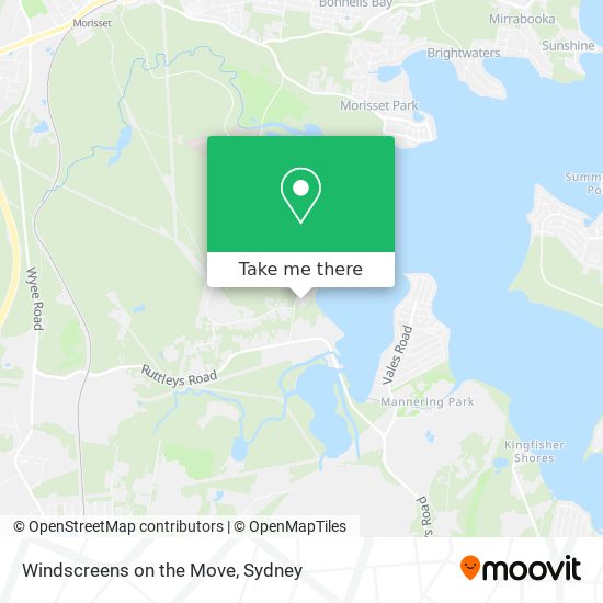 Windscreens on the Move map