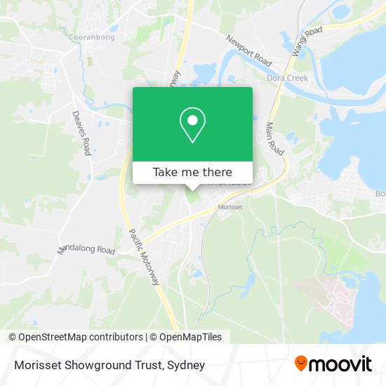 Morisset Showground Trust map